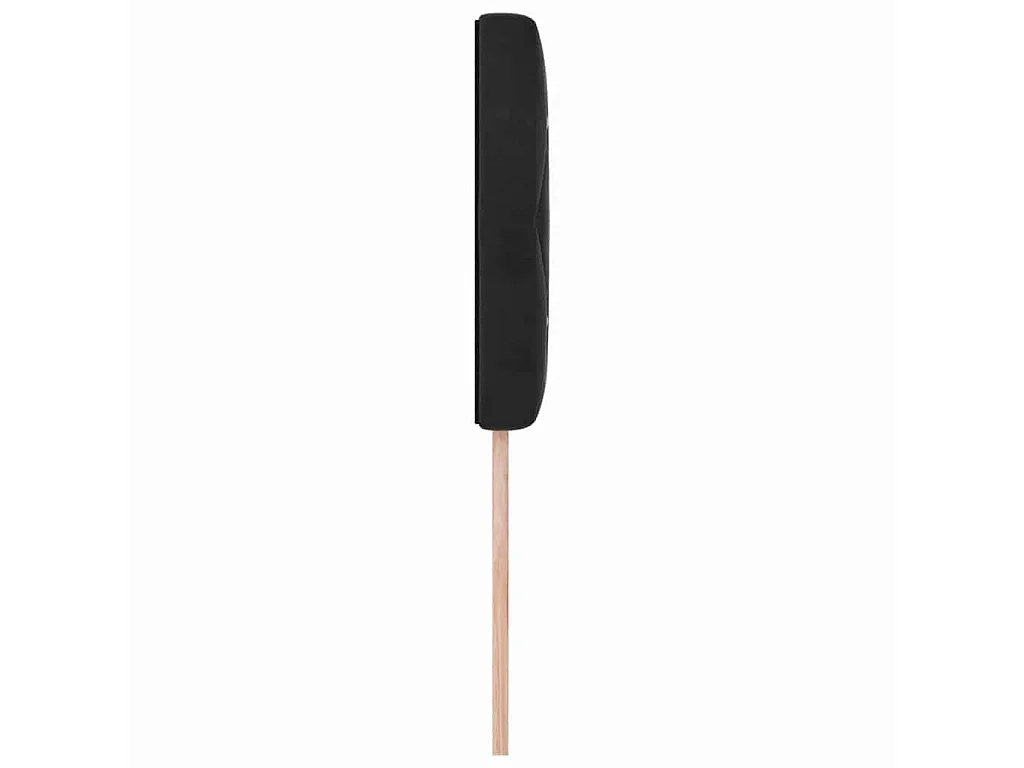 Testiera Nero 100 cm Velluto