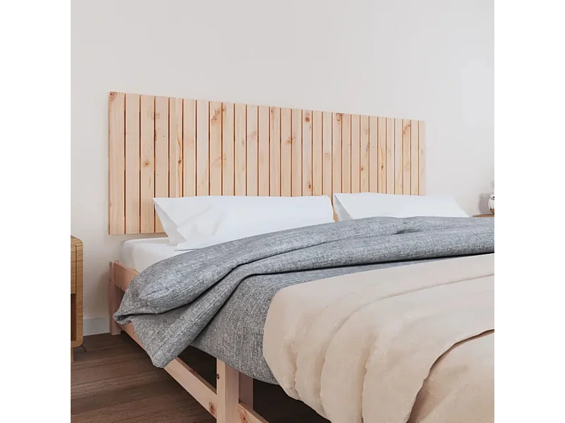 Wandhoofdbord 185x3x60 cm massief grenenhout