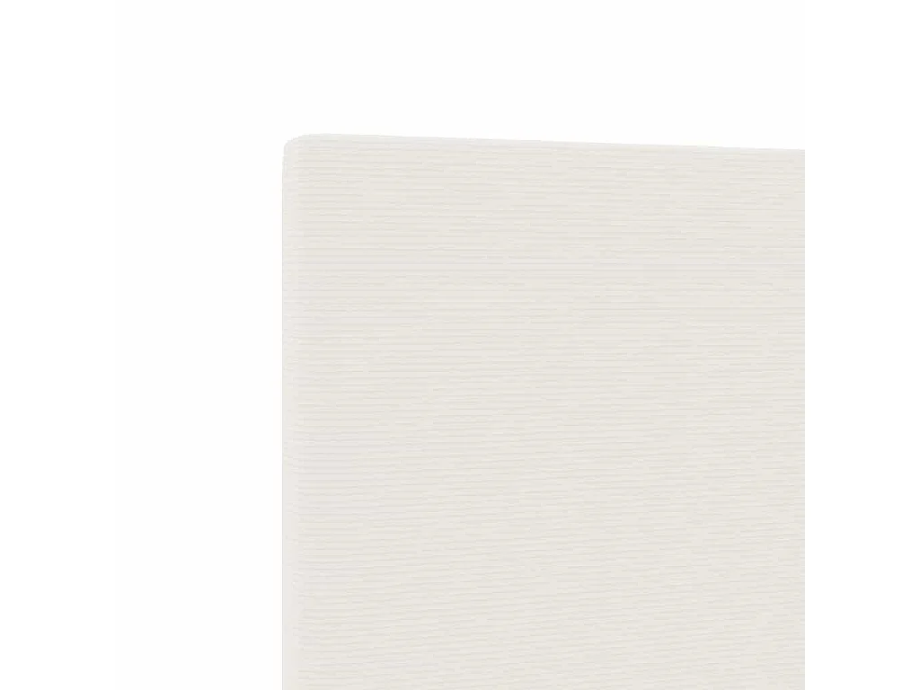 Tête de lit avec tête de lit Crème 200 cm Cuir synthétique