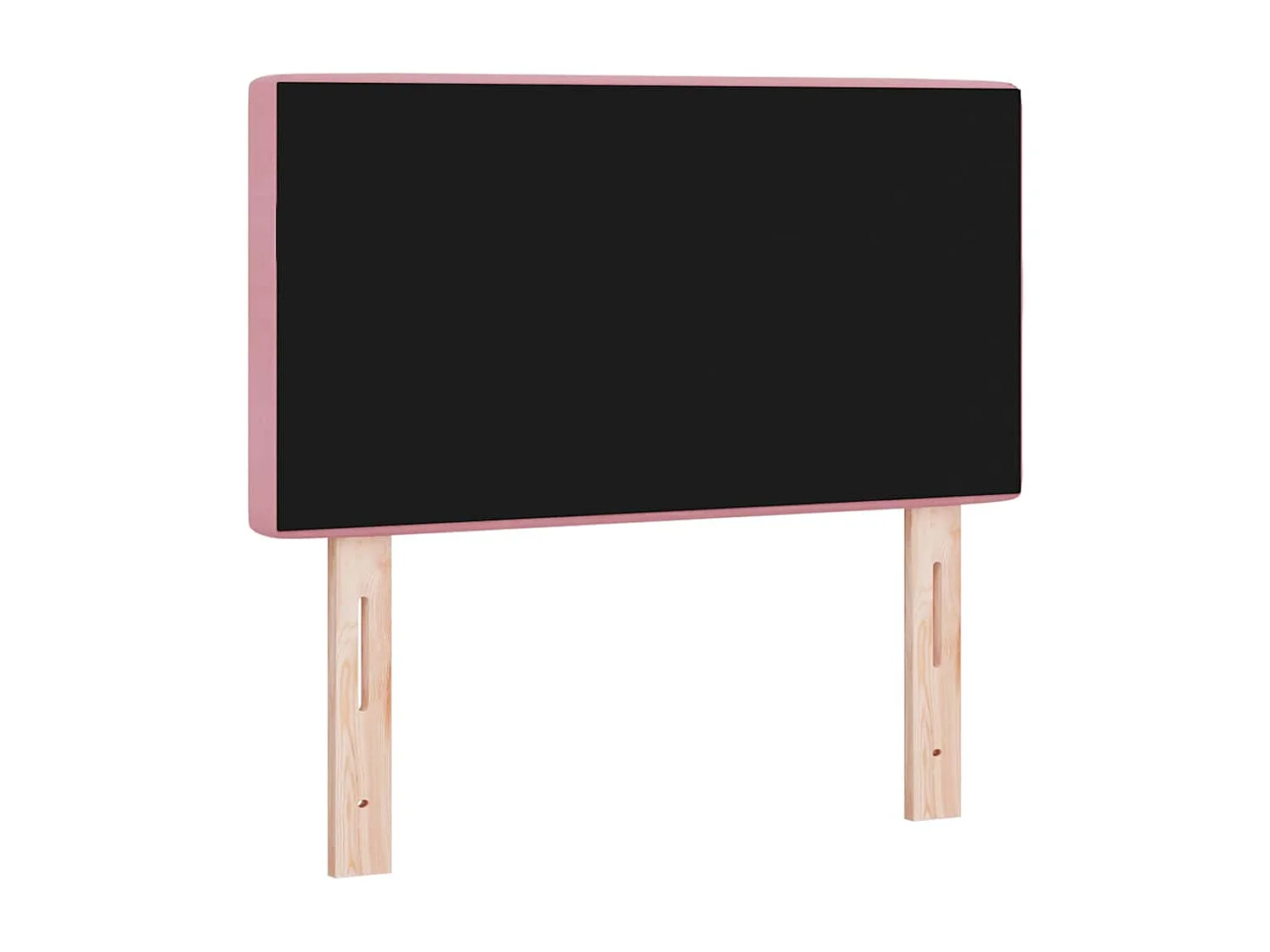 Cabeceira de Veludo Argyle com cabeceira Rosa 80 cm Veludo