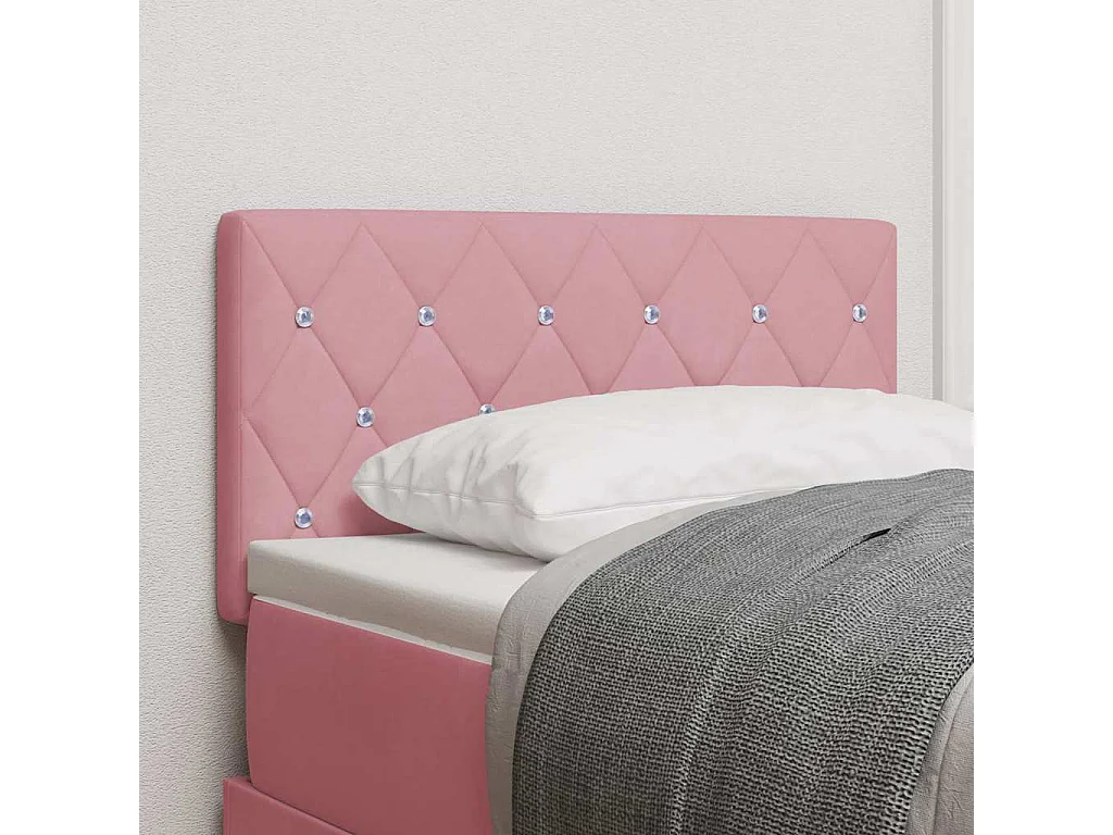 Testiera Rosa 80 cm Velluto