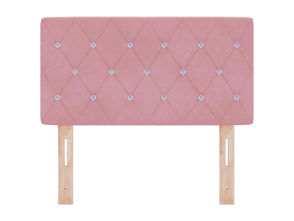 Testiera Rosa 80 cm Velluto