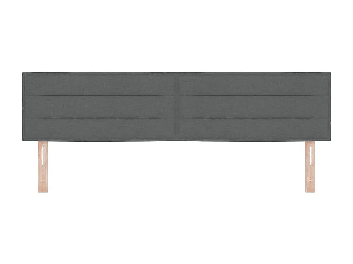 Tête de lit Gris foncé 180 cm tissu