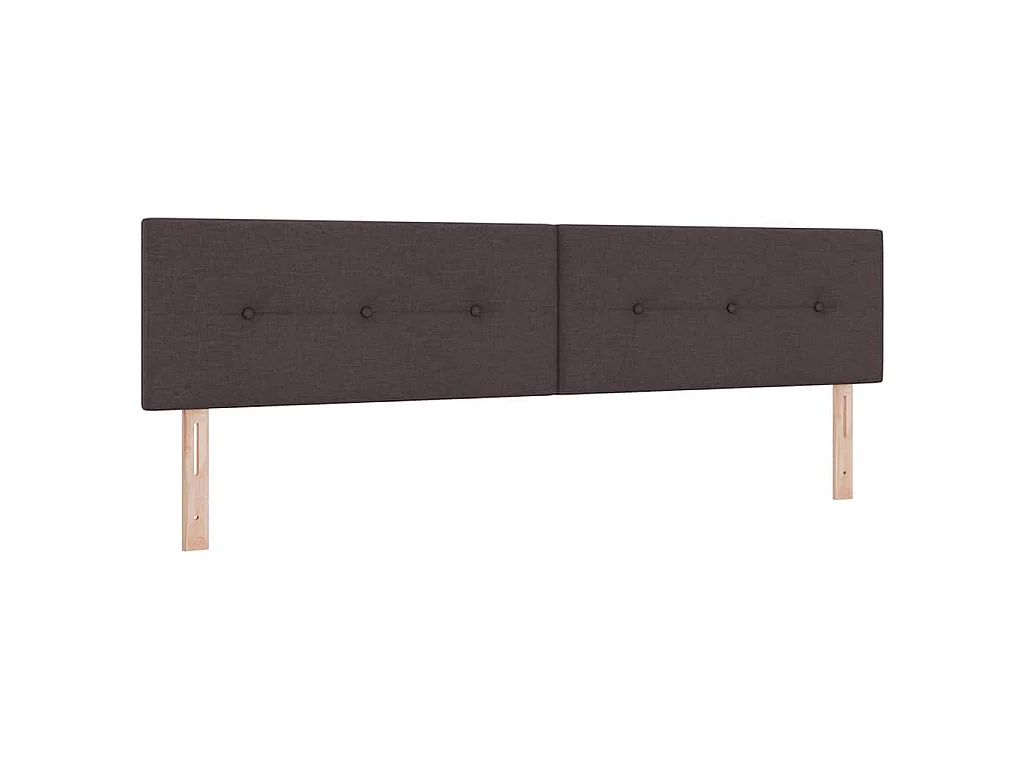 Höhenverstellbares Kopfteil Dunkelbraun 200 cm Stoff