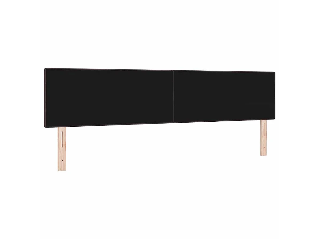 Höhenverstellbares Kopfteil Dunkelbraun 200 cm Stoff
