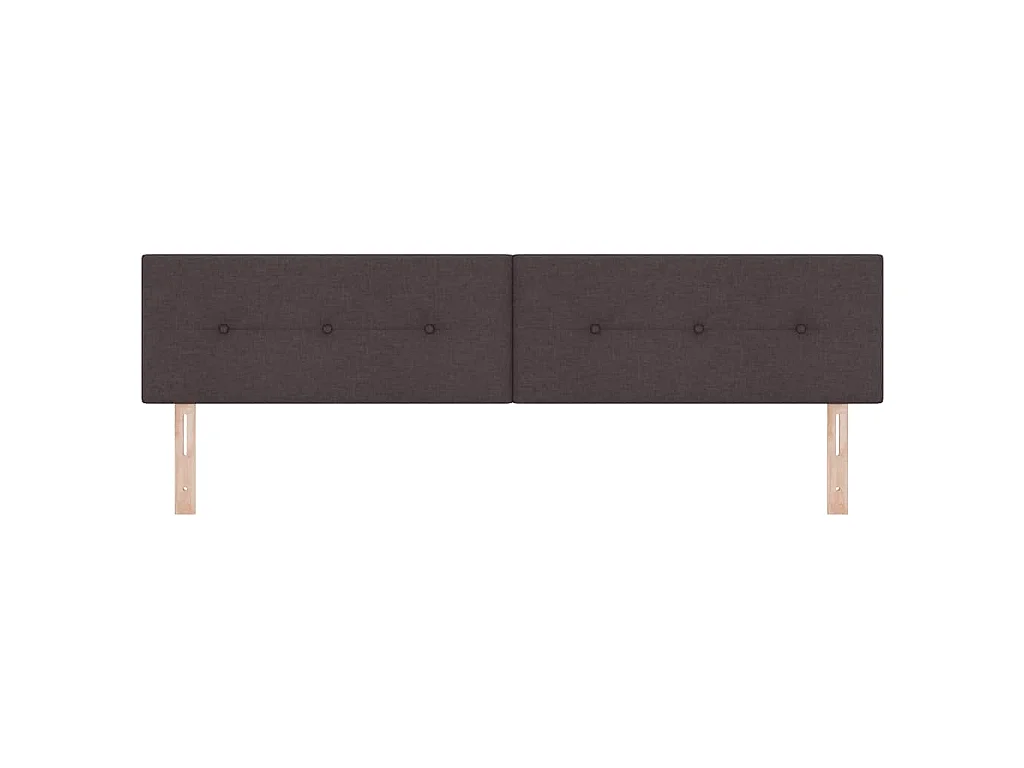 Höhenverstellbares Kopfteil Dunkelbraun 200 cm Stoff