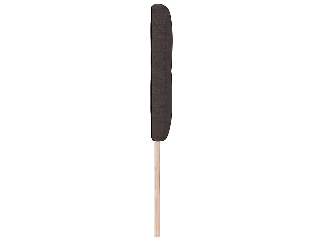 Höhenverstellbares Kopfteil Dunkelbraun 200 cm Stoff