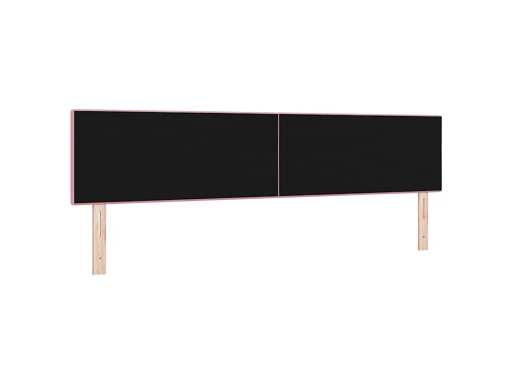 Tête de lit Rose 200 cm Velours