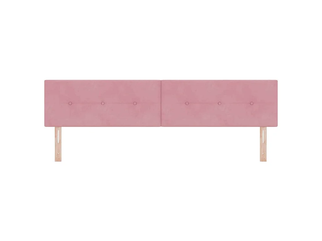 Tête de lit Rose 200 cm Velours