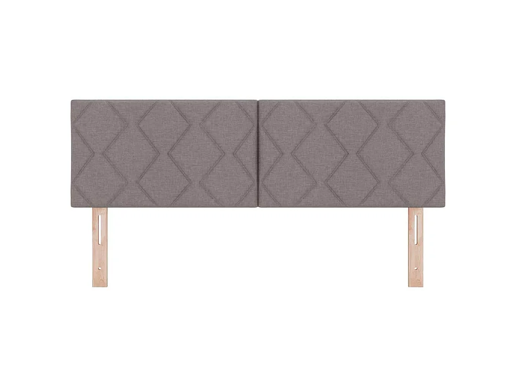 Tête de lit Taupe tissu