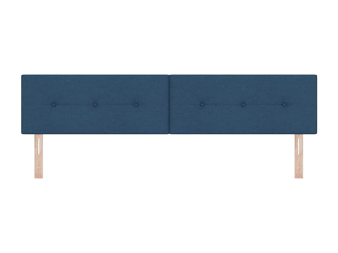 Tête de lit avec tête de lit Bleu 200 cm tissu