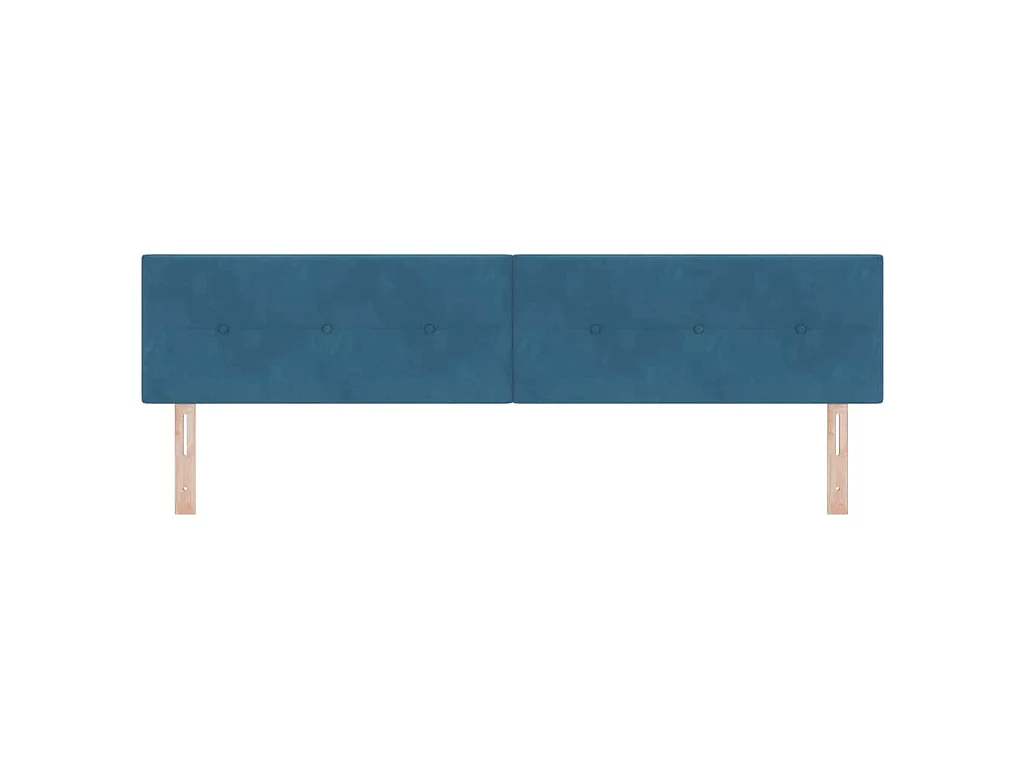 Kopfteil Dunkelblau 200 cm Samt