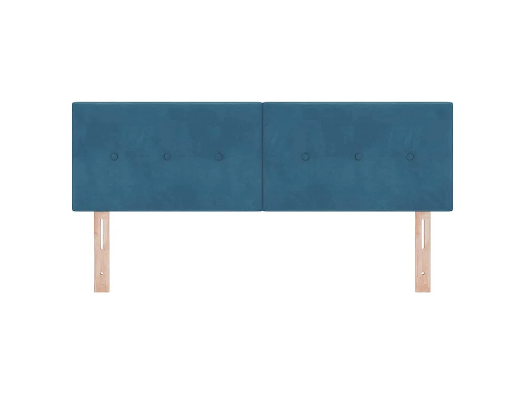 Kopfteil Dunkelblau 144 cm Samt