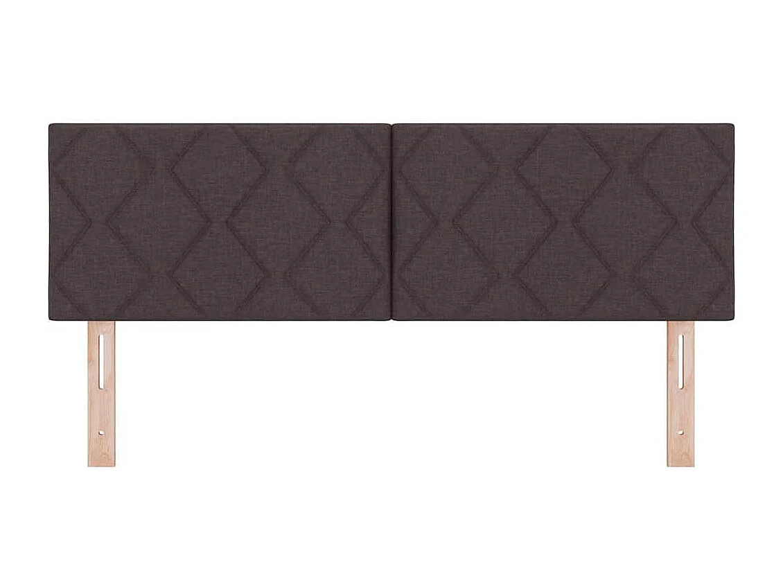 Kopfteil mit Kopfteil Dunkelbraun 160 cm Kunstleder