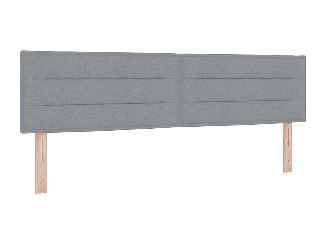 Hoofdbord Hoogte Verstelbaar Handmatig Lichtgrijs 180 cm Stof