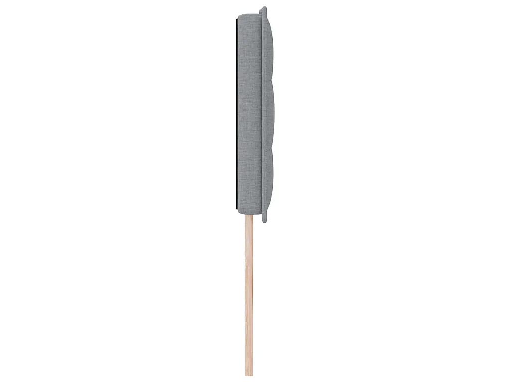 Tête de lit Gris clair tissu