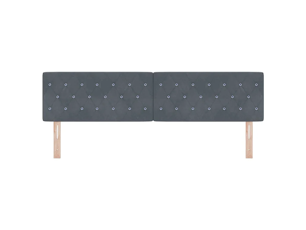 Kopfteil Dunkelgrau 180 cm Samt