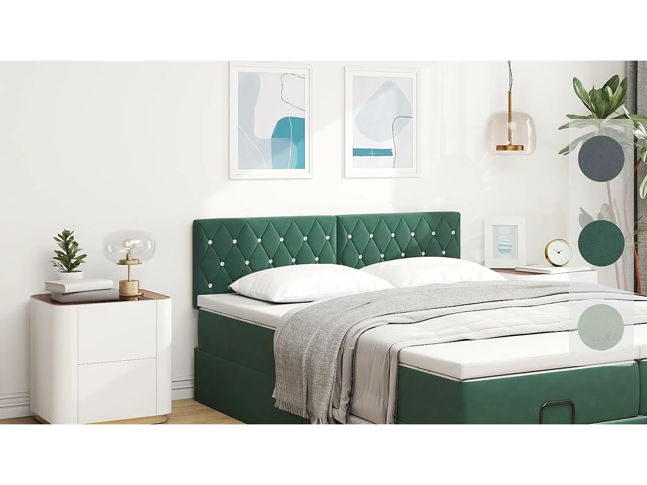 Tête de lit avec tête de lit Gris foncé 144 cm Cuir synthétique