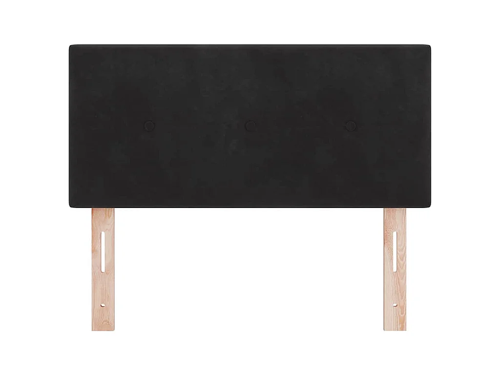 Hoofdbord Zwart 100 cm Fluweel