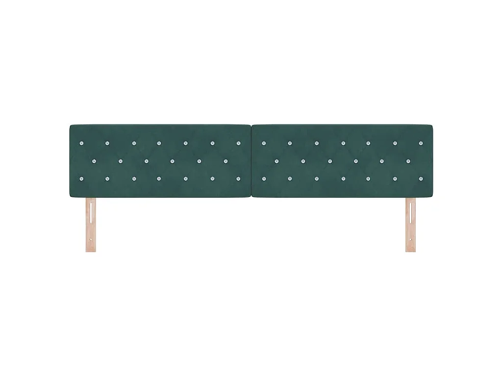 Tête de lit Vert foncé 200 cm Velours