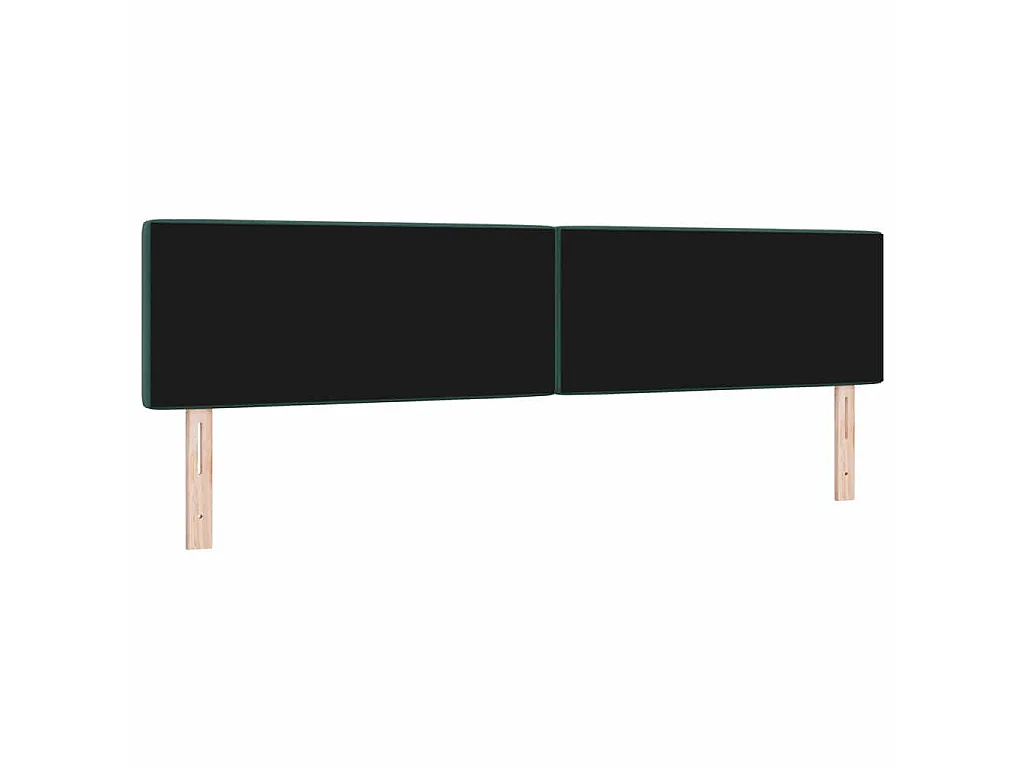 Tête de lit Vert foncé 200 cm Velours