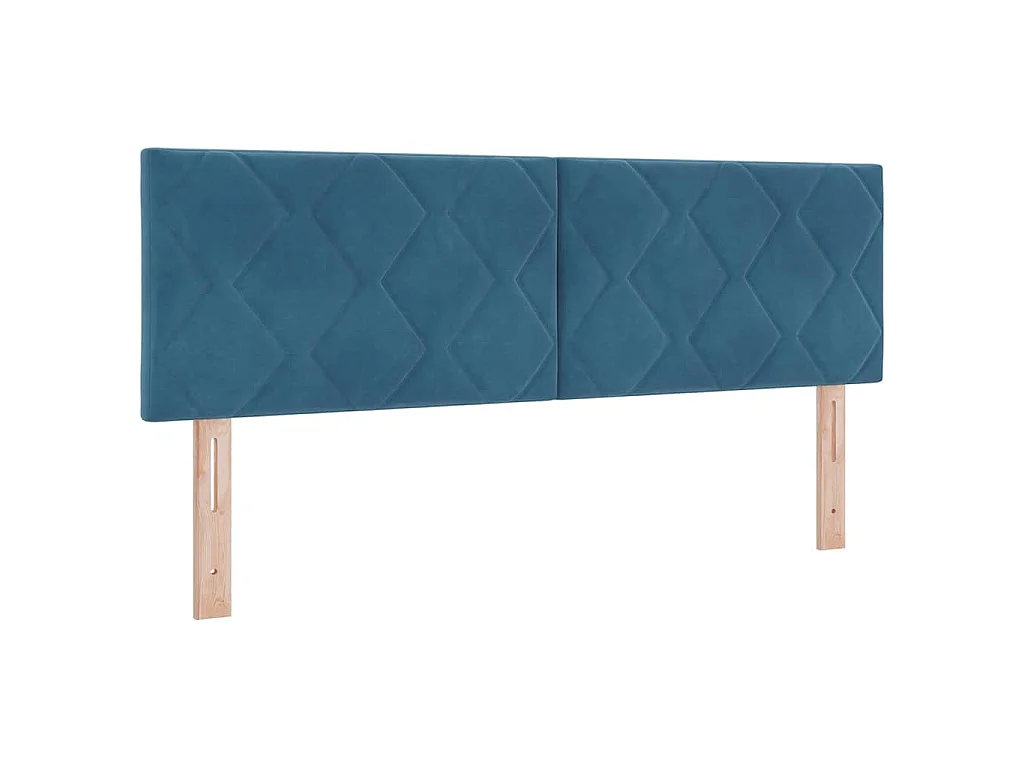Kopfteil Dunkelblau 160 cm Samt