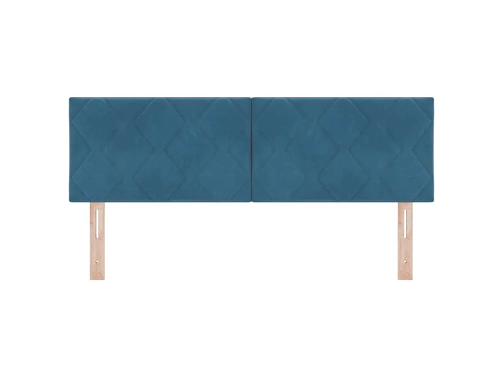 Kopfteil Dunkelblau 160 cm Samt