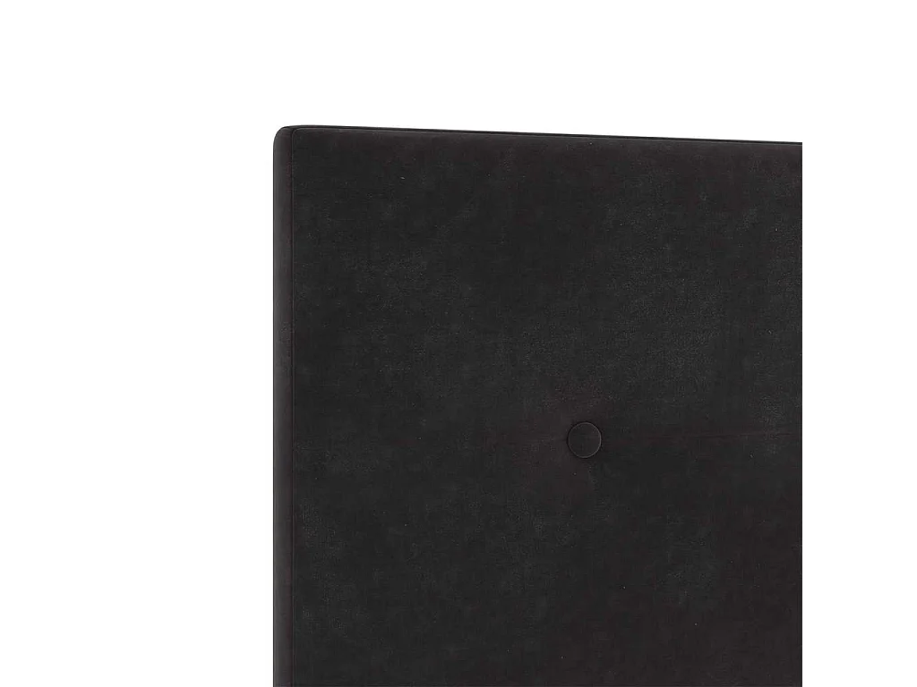 Kopfteil mit Kopfteil Schwarz 144 cm Kunstleder