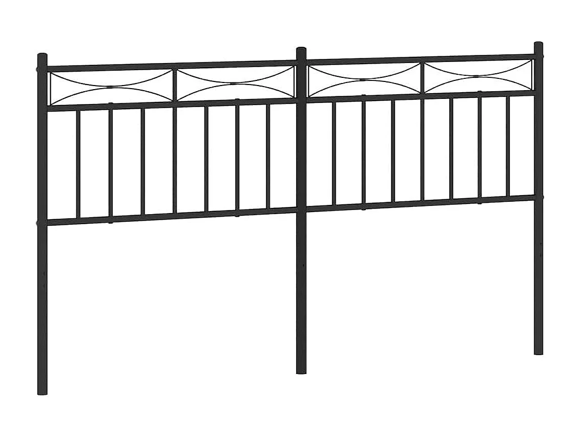 Tête de lit métal noir 150 cm