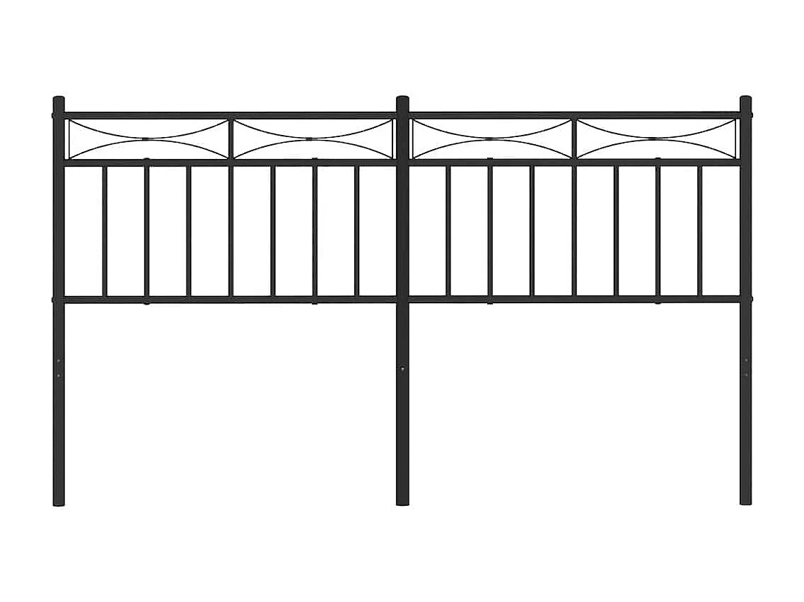 Tête de lit métal noir 150 cm