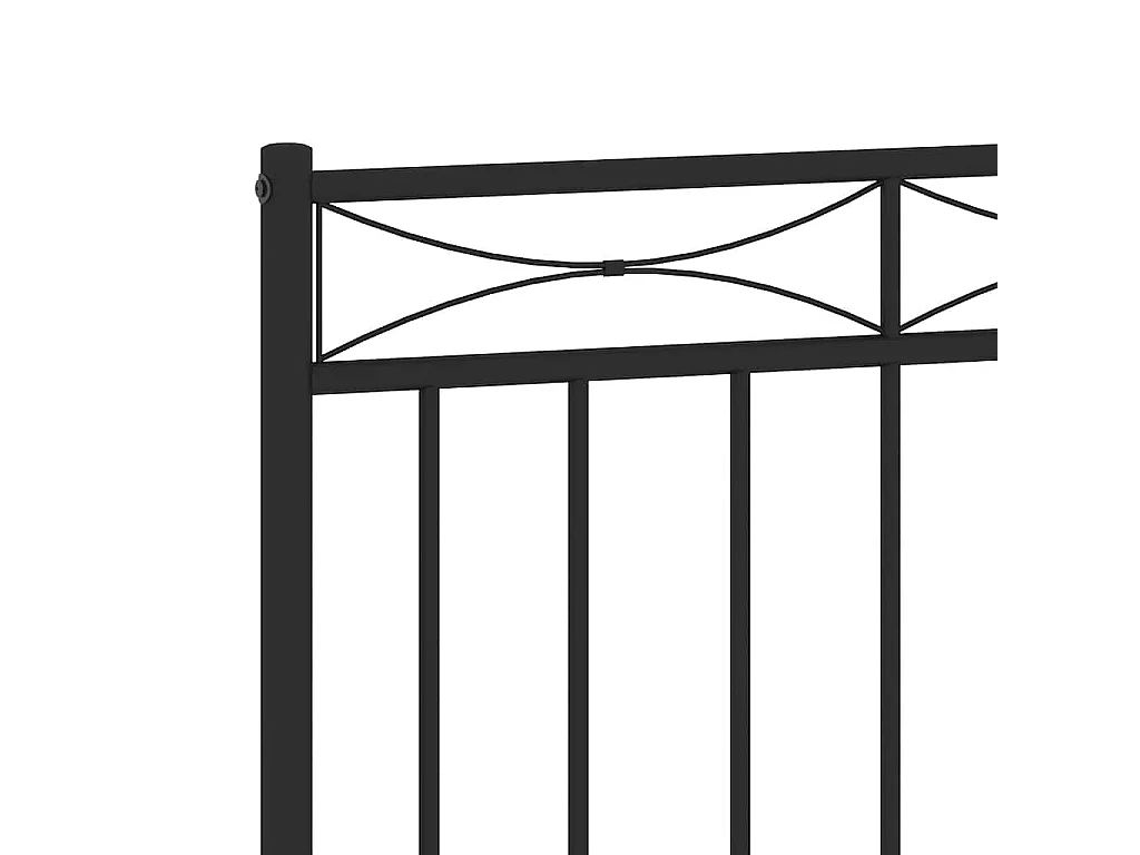 Tête de lit de remplacement métal noir 150 cm