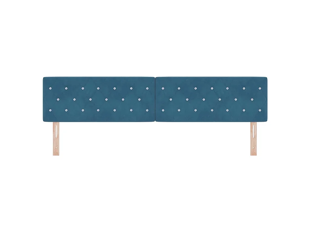 Tête de lit Bleu foncé 200 cm Velours