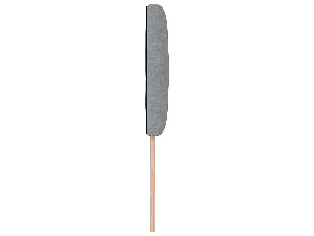 Tête de lit Gris clair tissu