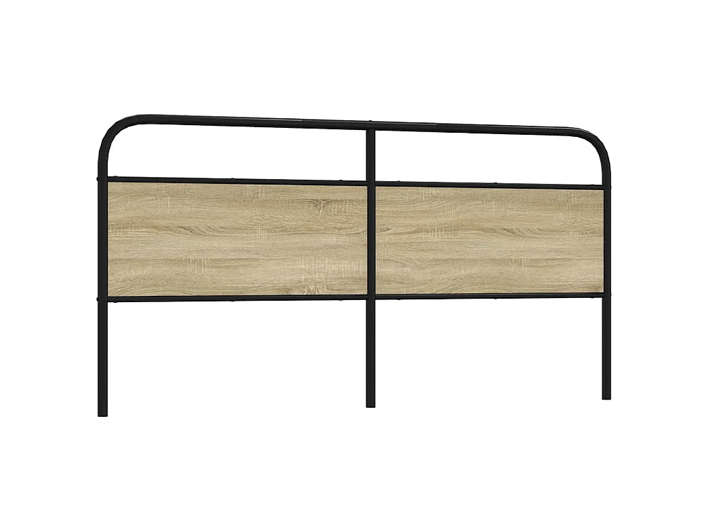 Vervangend hoofdbord 180 cm staal en sonoma eikenkleurig