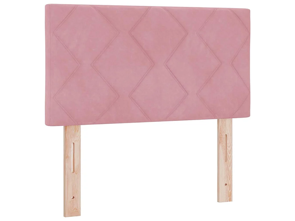 Kopfteil Rosa 80 cm Samt