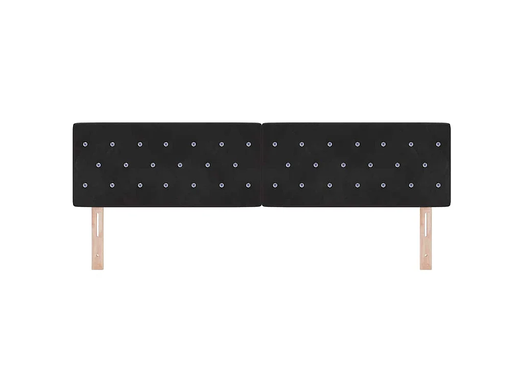 Tête de lit Noir 180 cm Velours