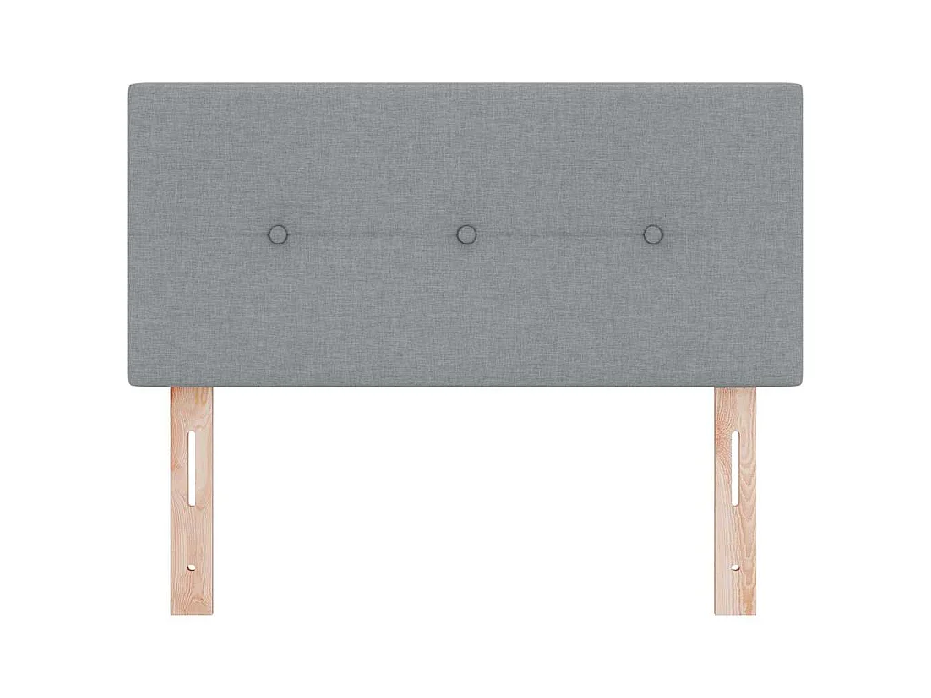 Testiera regolabile in altezza Grigio chiaro 100 cm Tessuto