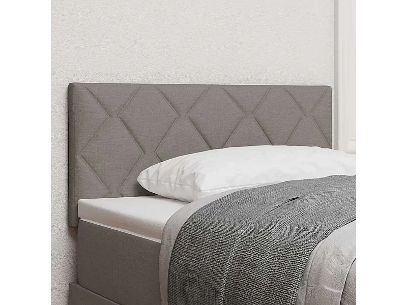 Tête de lit avec tête de lit Taupe 100 cm Cuir synthétique