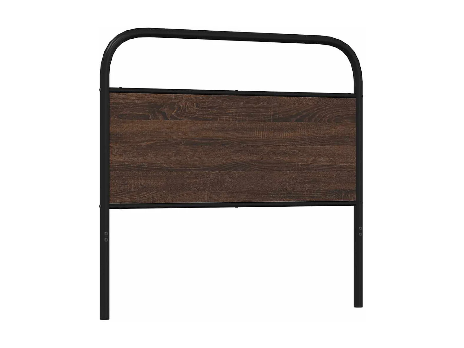 Kopfteil Braun Eichen-Optik 100 cm Stahl und Holzwerkstoff