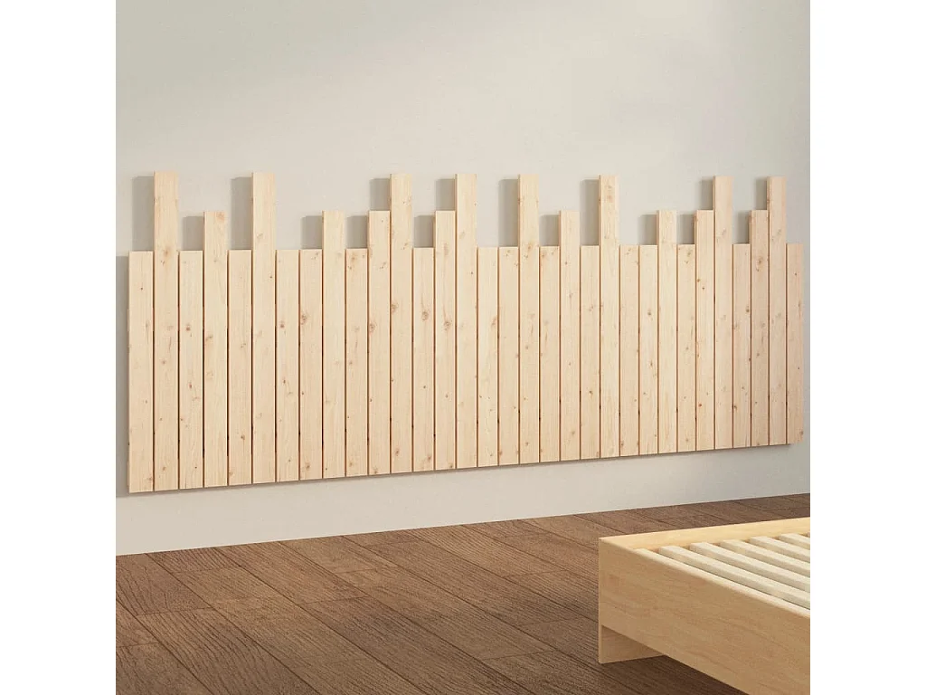 Wand-Kopfteil 204x3x80 cm Massivholz Kiefer