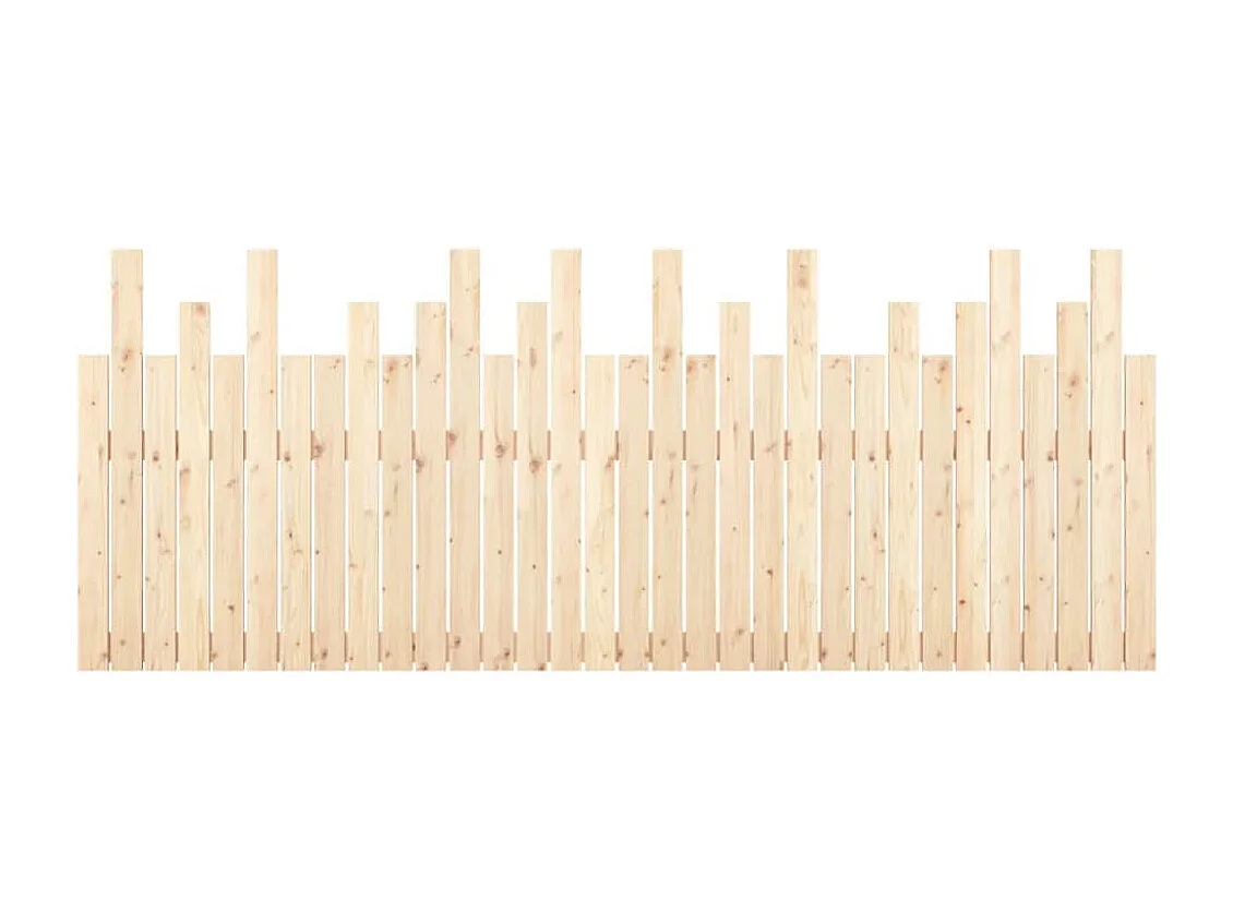 Wand-Kopfteil 204x3x80 cm Massivholz Kiefer