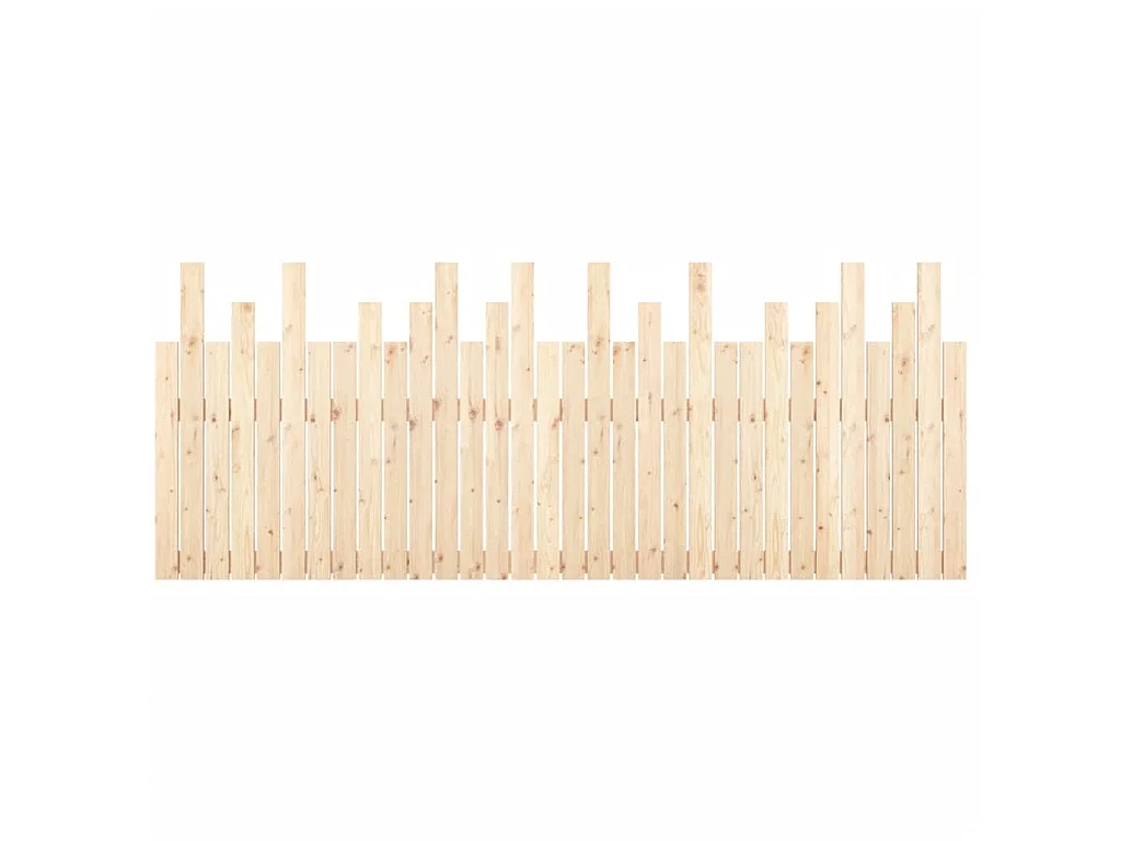Wand-Kopfteil 204x3x80 cm Massivholz Kiefer