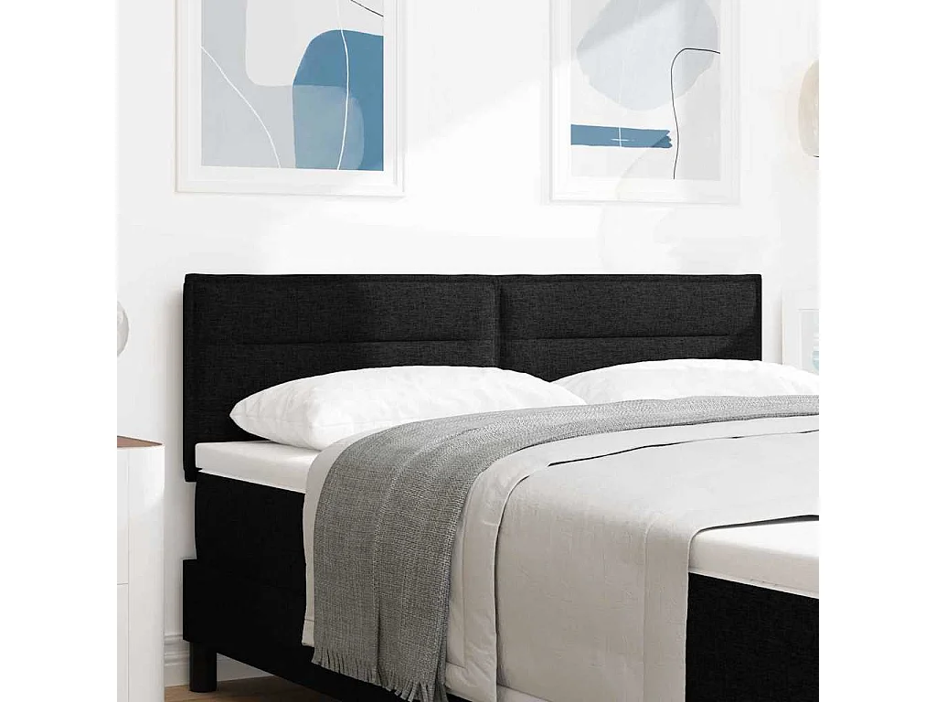 Hoofdbord Zwart 160 cm Stof