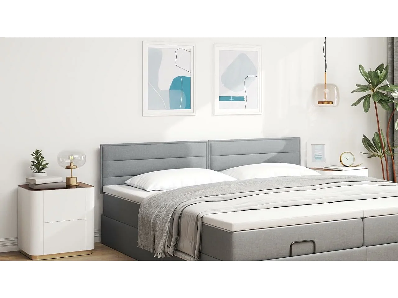 Kopfteil mit Kopfteil Dunkelbraun 200 cm Kunstleder