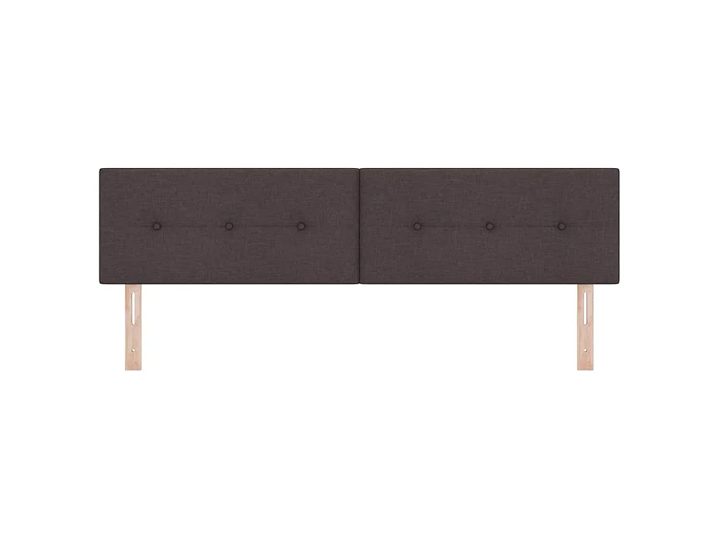 Höhenverstellbares Kopfteil Dunkelbraun 180 cm Stoff