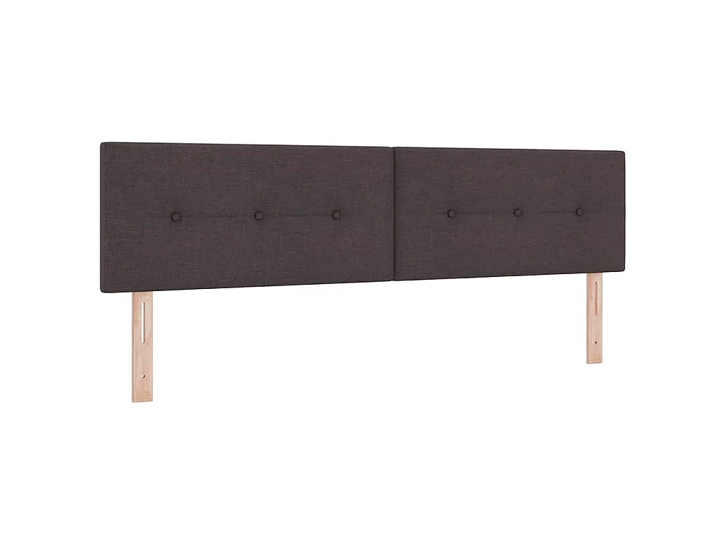 Höhenverstellbares Kopfteil Dunkelbraun 180 cm Stoff