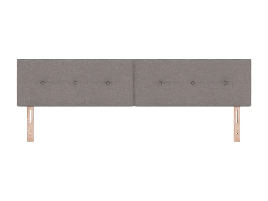 Tête de lit avec tête de lit Taupe 200 cm Cuir synthétique