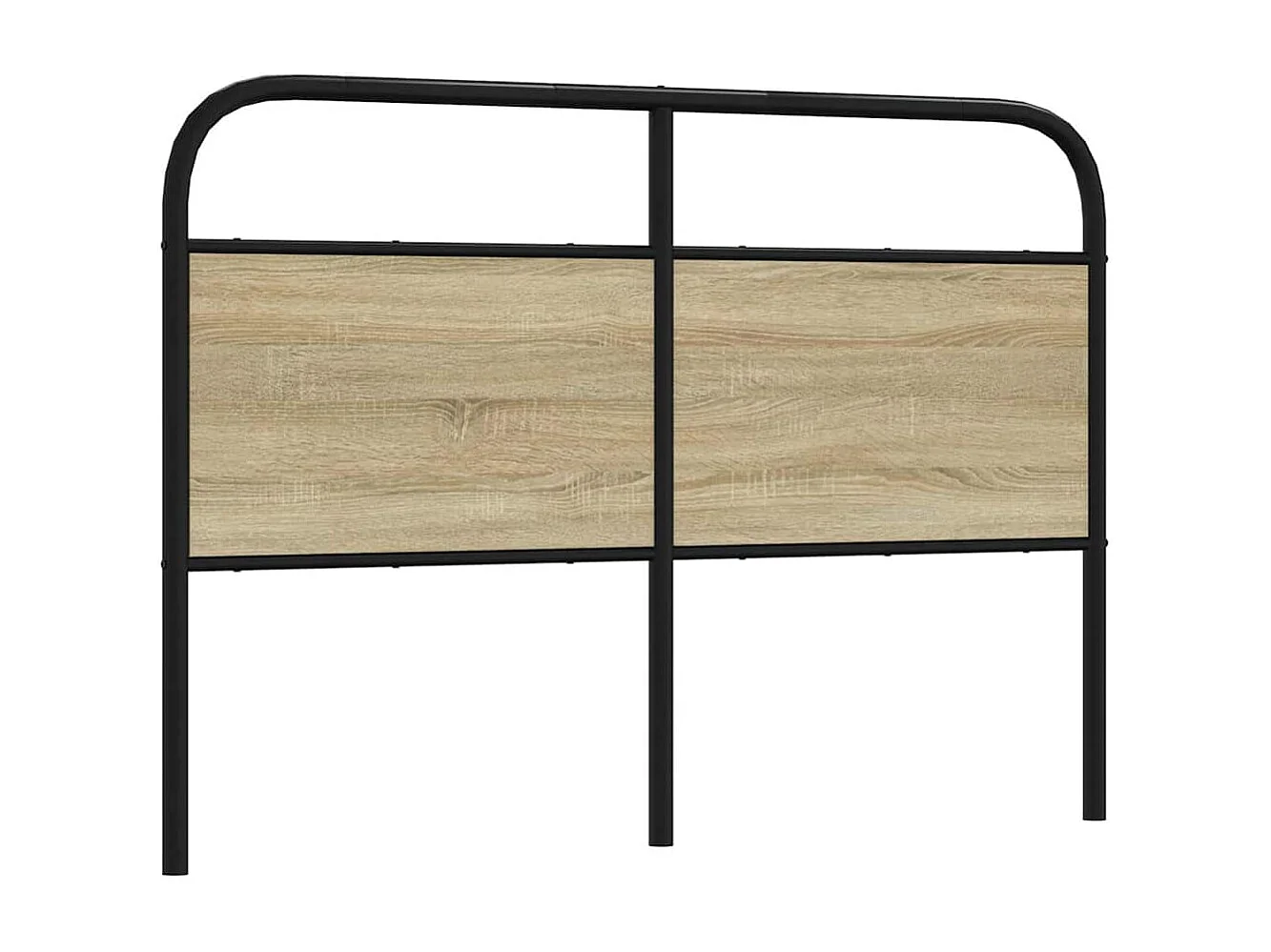 Tête de lit chêne sonoma 135 cm acier et bois d'ingénierie