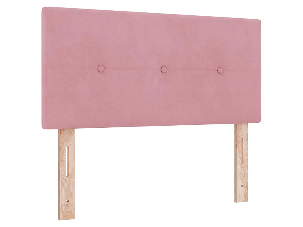 Tête de lit Rose 100 cm Velours