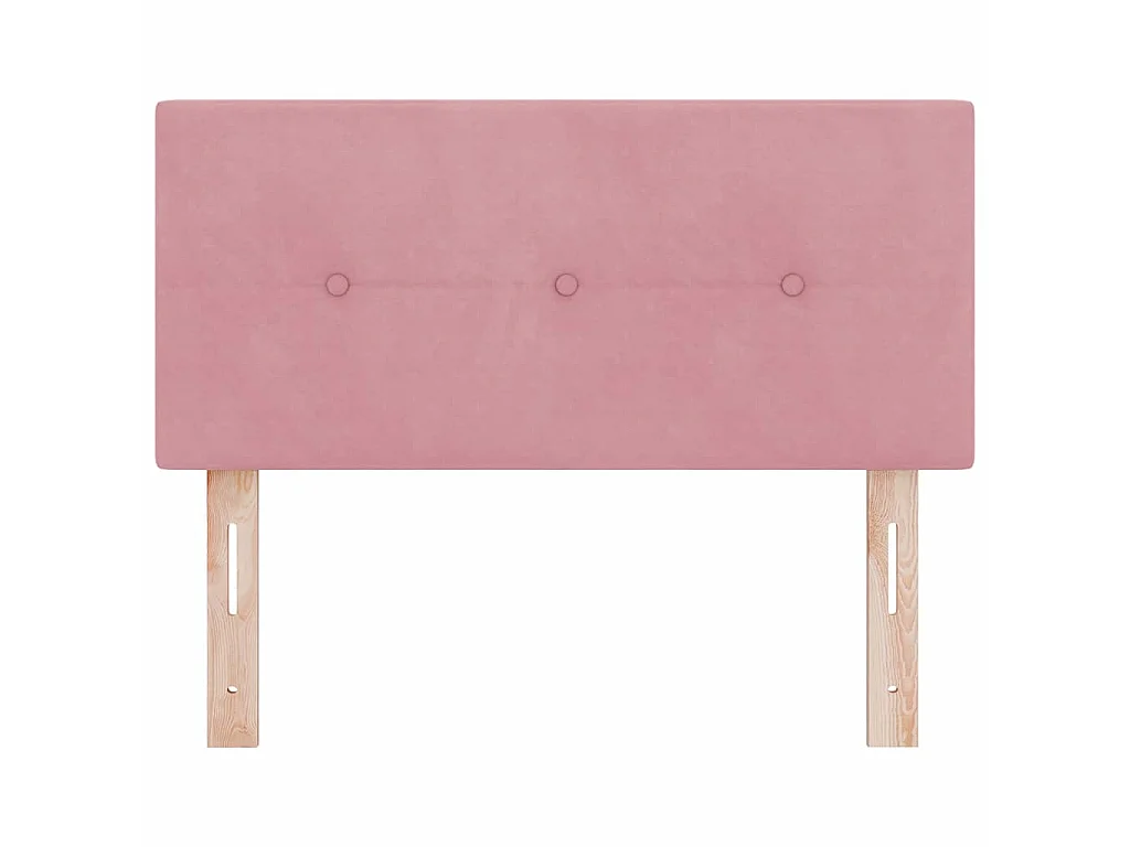Tête de lit Rose 100 cm Velours